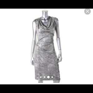 Vince Camuto silver sheath dress